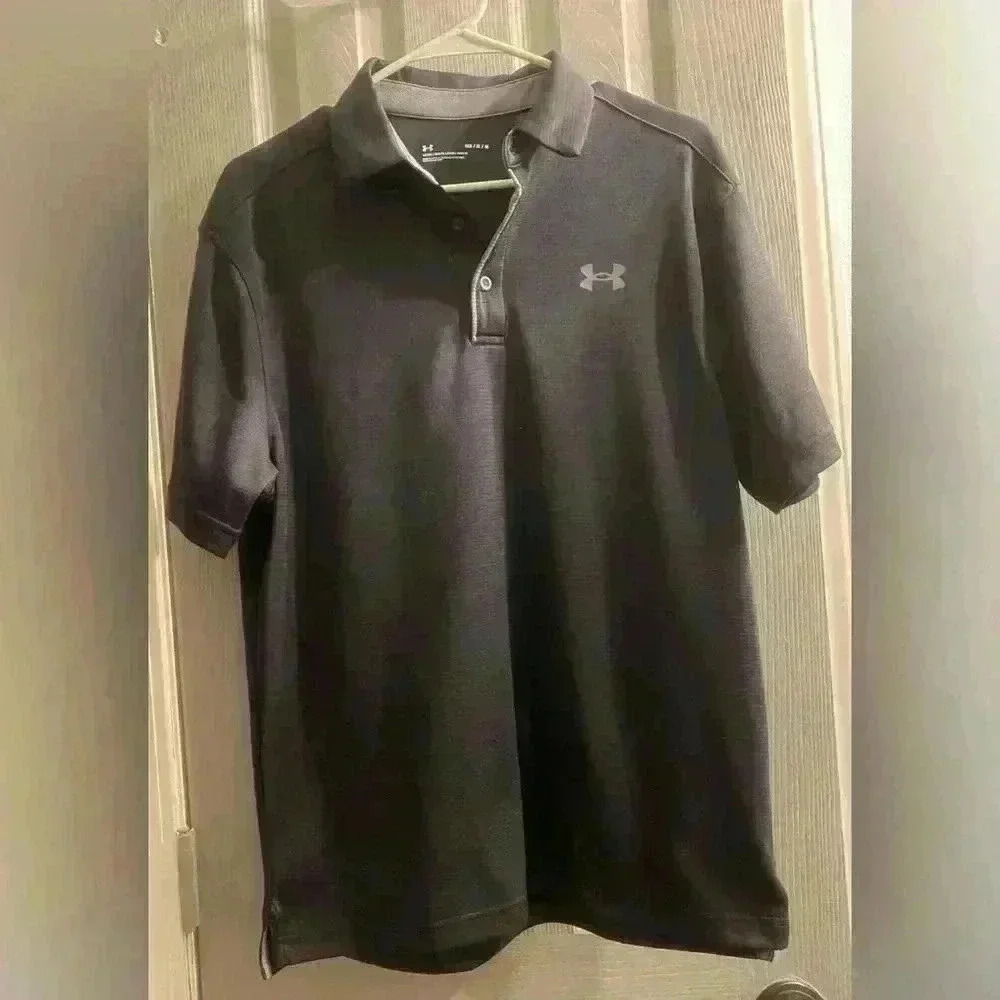 Under Armour Black Polo Shirt size Med